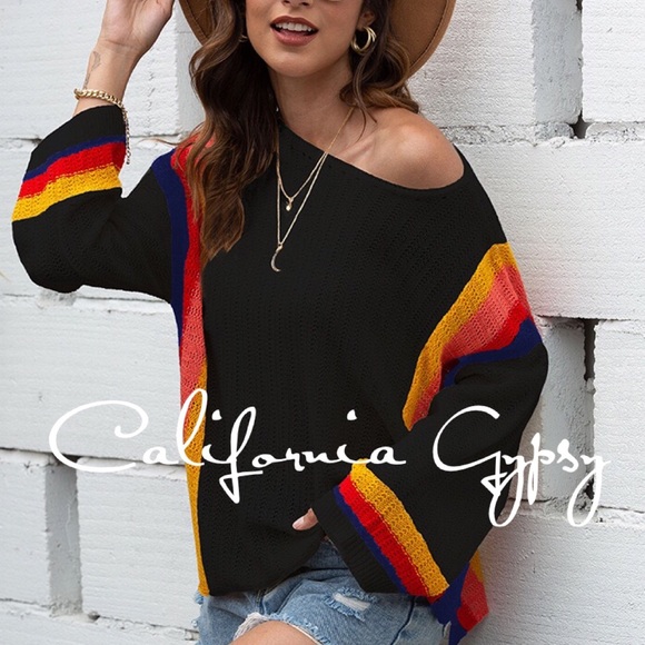 Rainbow Knit Sweater - Picture 2 of 10